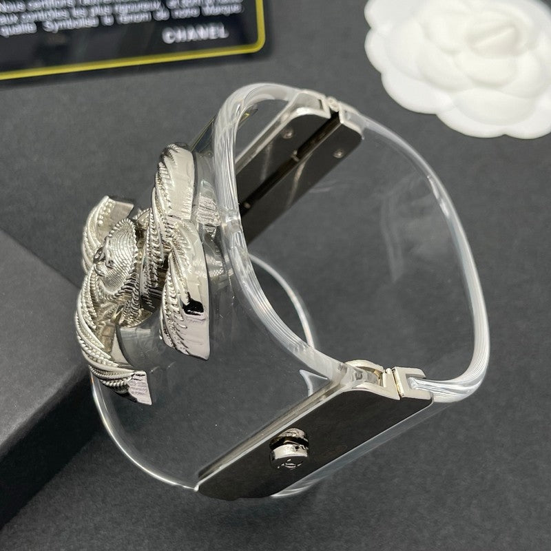 CC Gold Transparent Resin Bracelet
