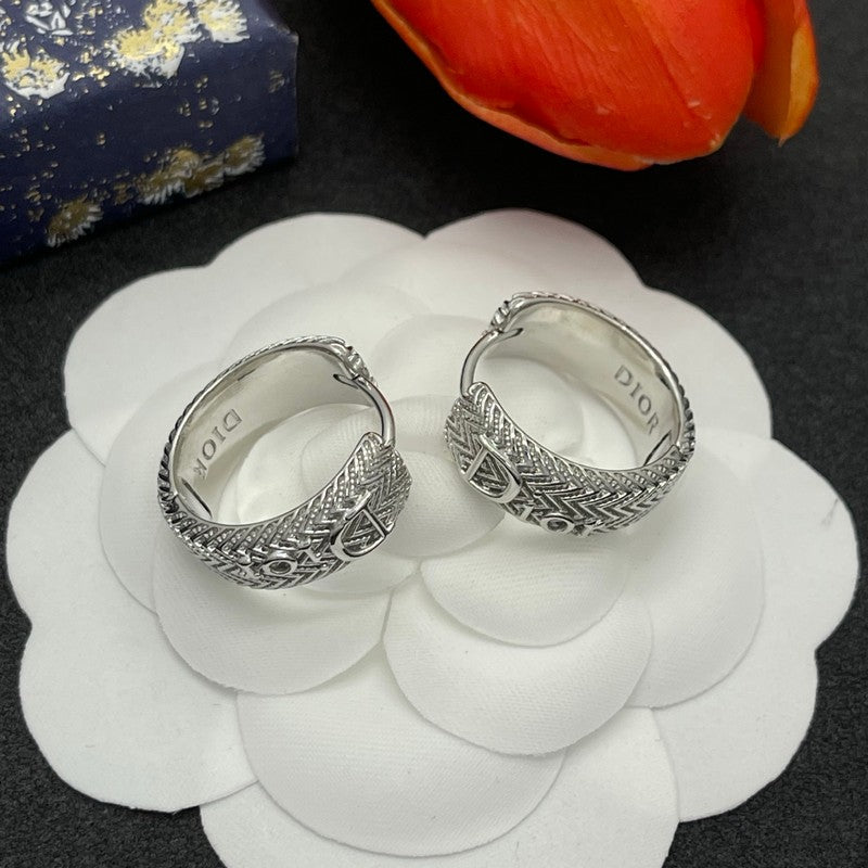 CD Diamond Circle Earrings