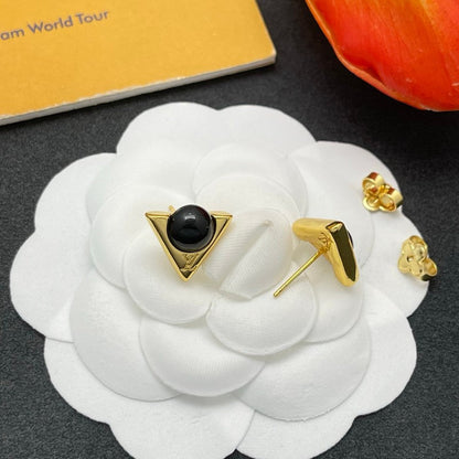 Louis Essential V Black Earrings