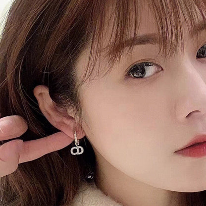 CD Gold Diamond Earrings