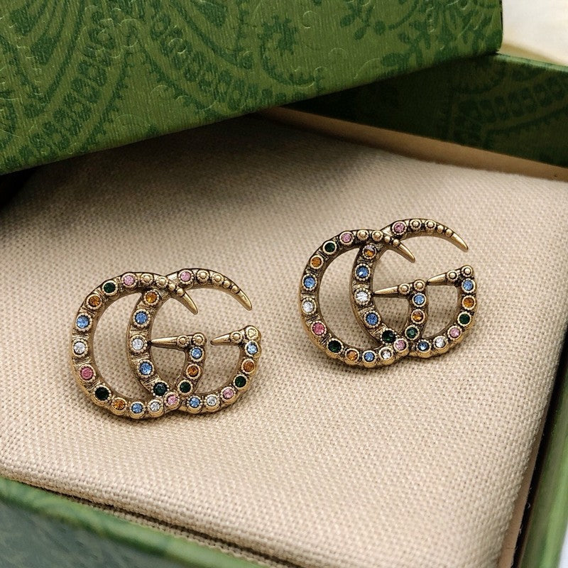 GG Color Crystal Earrings