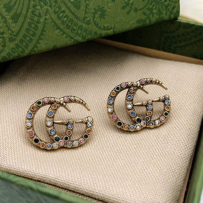 GG Color Crystal Earrings
