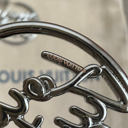 Louis Script Gold Earrings