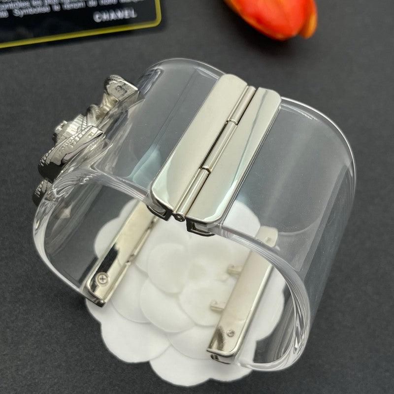 CC Gold Transparent Resin Bracelet