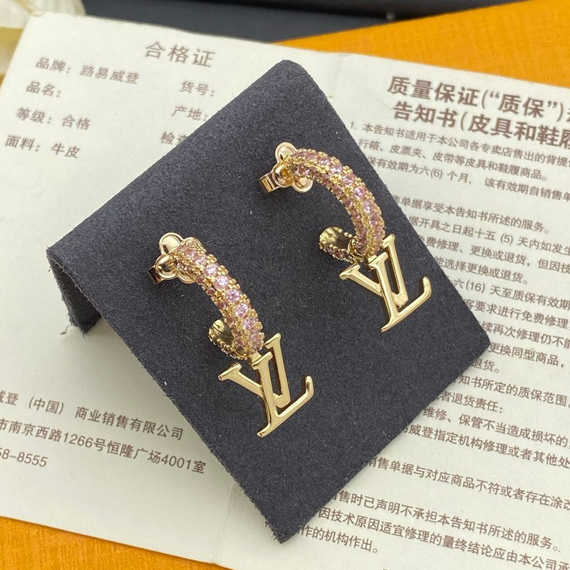 Louis Iconic Diamond Long Earrings