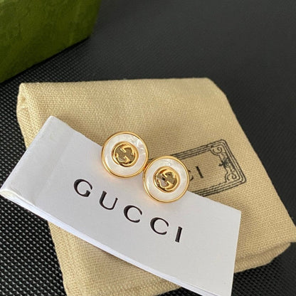 GG Gold Pearl Earrings