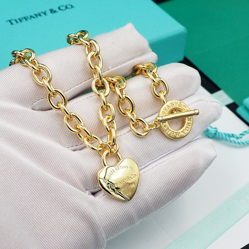 Tiff Tag Chain Necklace