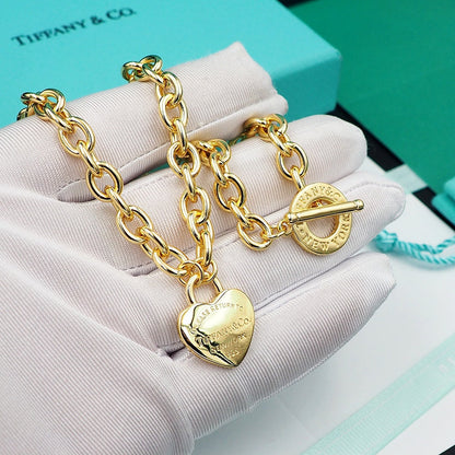 Tiff Tag Chain Necklace