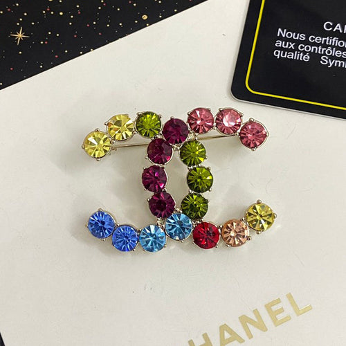 CC Color Crystal Brooch