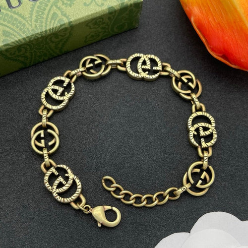 GG Interlocking G Twist Gold Bracelet