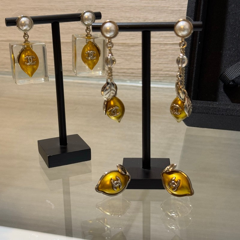 CC 26P Lemon Long Earrings