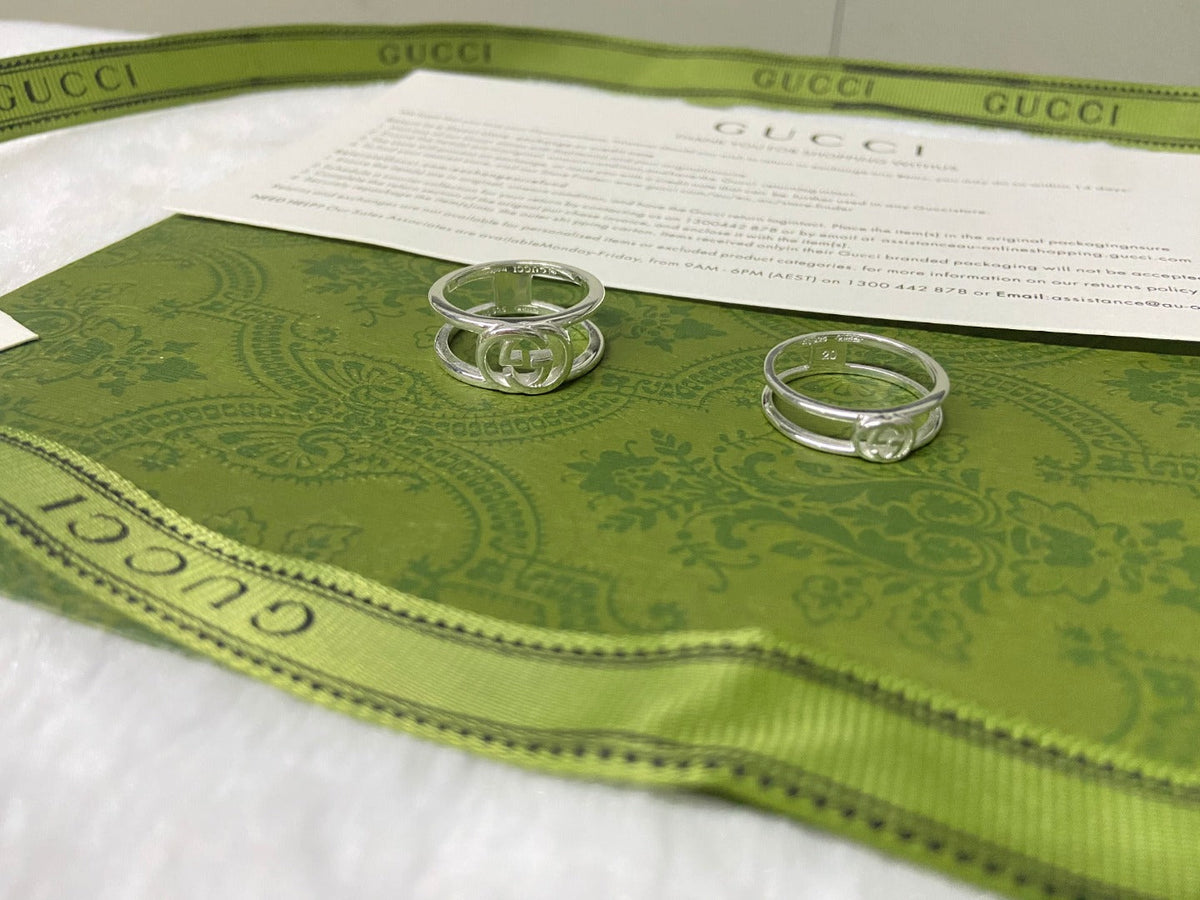 GG Interlocking G Wide Open Ring
