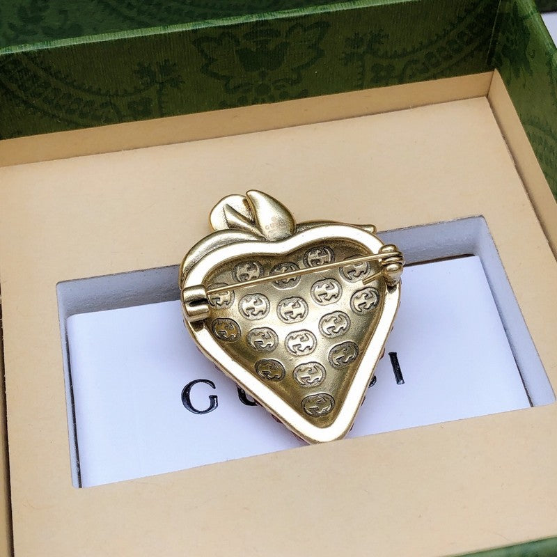 GG Strawberry Gold Brooch