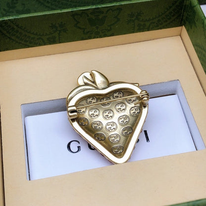 GG Strawberry Gold Brooch