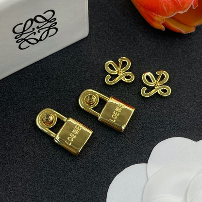 Loe Anagram Diamond Earrings