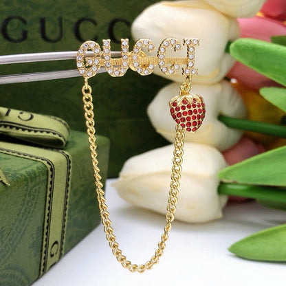 GG Strawberry Chain Earrings
