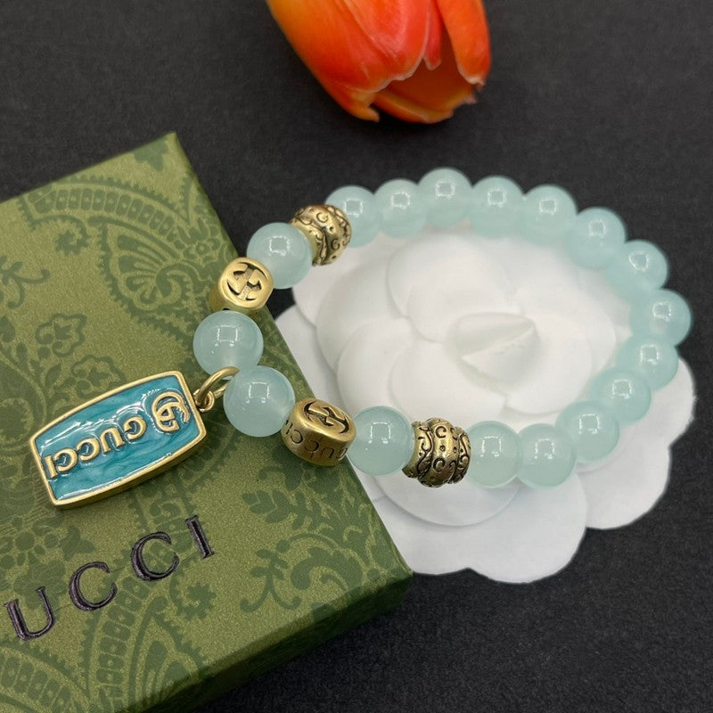 GG Sky Blue Bead Bracelet