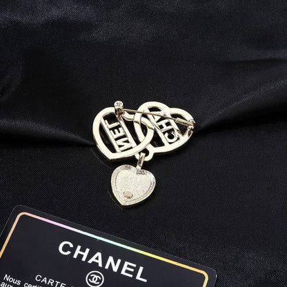 CC Triple Heart Gold Brooch