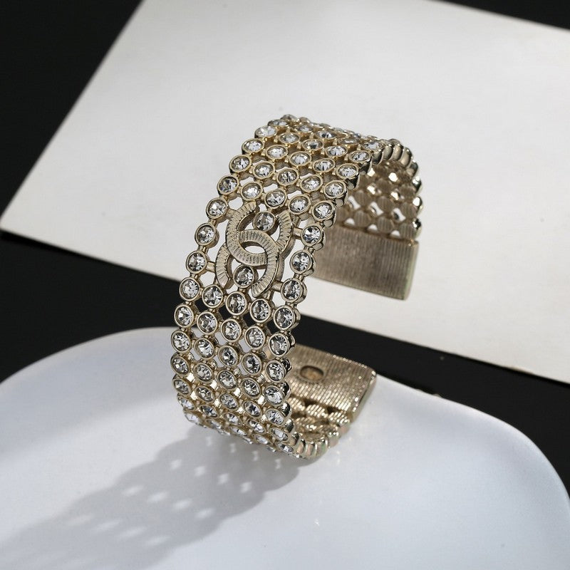 CC Diamond Cuff Bracelet