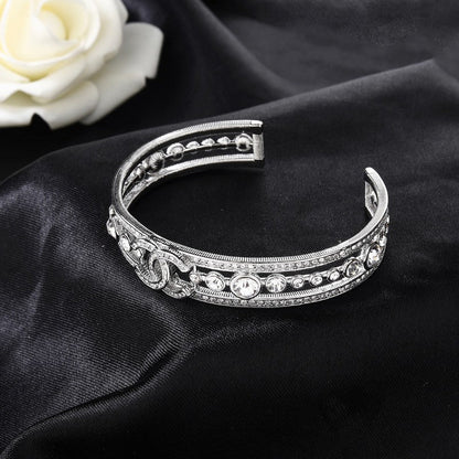 CC White Gold Diamond Bracelet