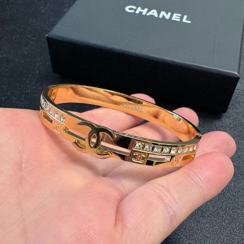 CC Pave Diamond Gold Bracelet