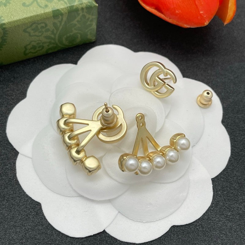 GG Five Pearl Earrings