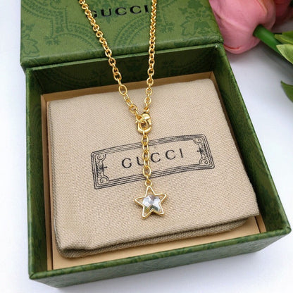 GG Star Diamond Chain Necklace