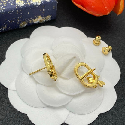 CD Bee Gold Earrings
