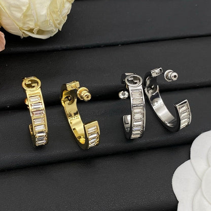 GG Crystal Gold Earrings