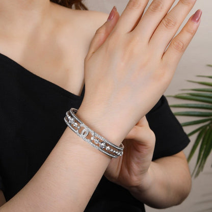 CC White Gold Diamond Bracelet