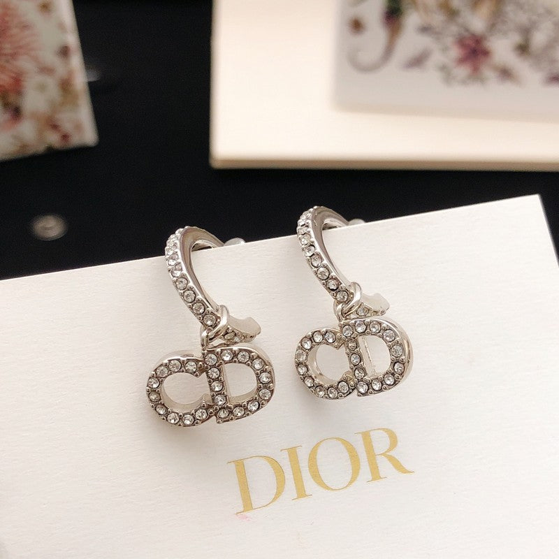 CD Gold Diamond Earrings