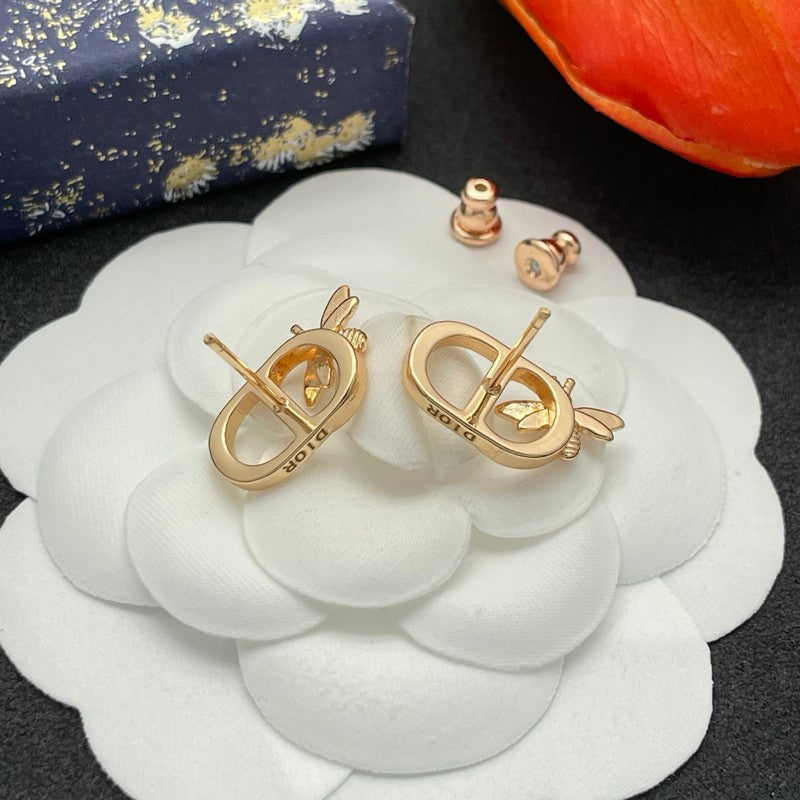 CD Bee Gold Earrings