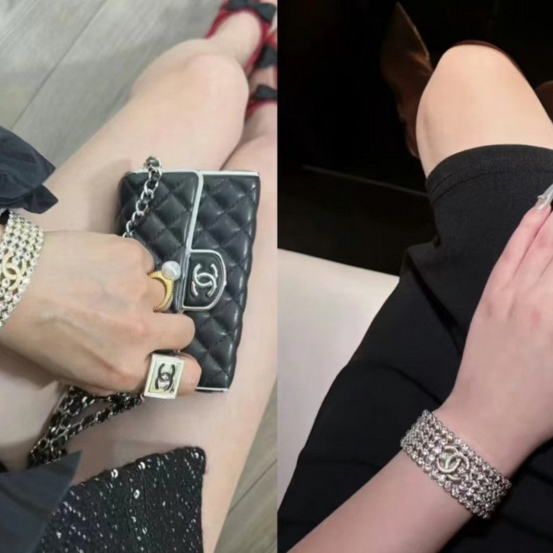 CC Diamond Cuff Bracelet
