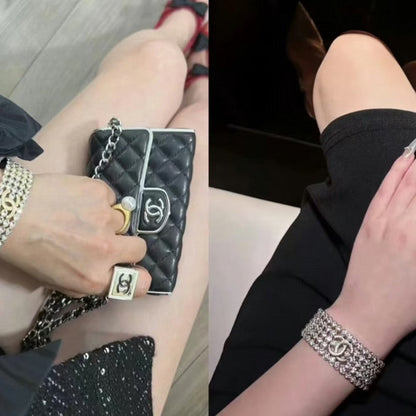 CC Diamond Cuff Bracelet