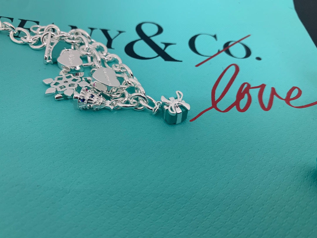 Tiff Christmas Tag Bracelet
