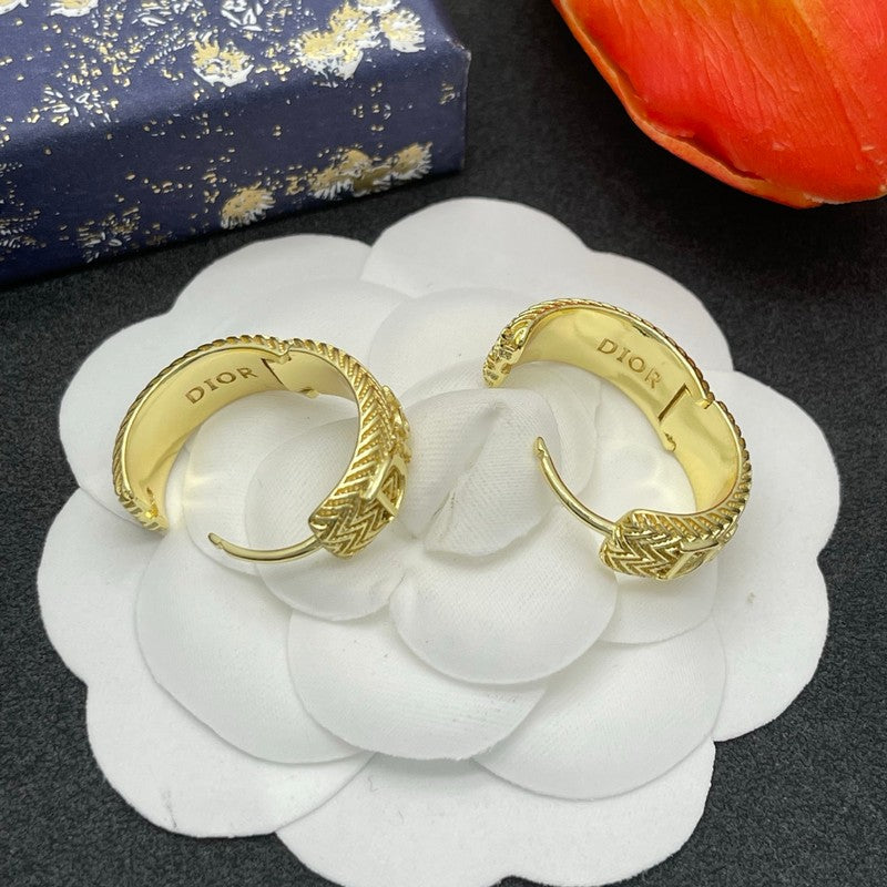 CD Diamond Circle Earrings