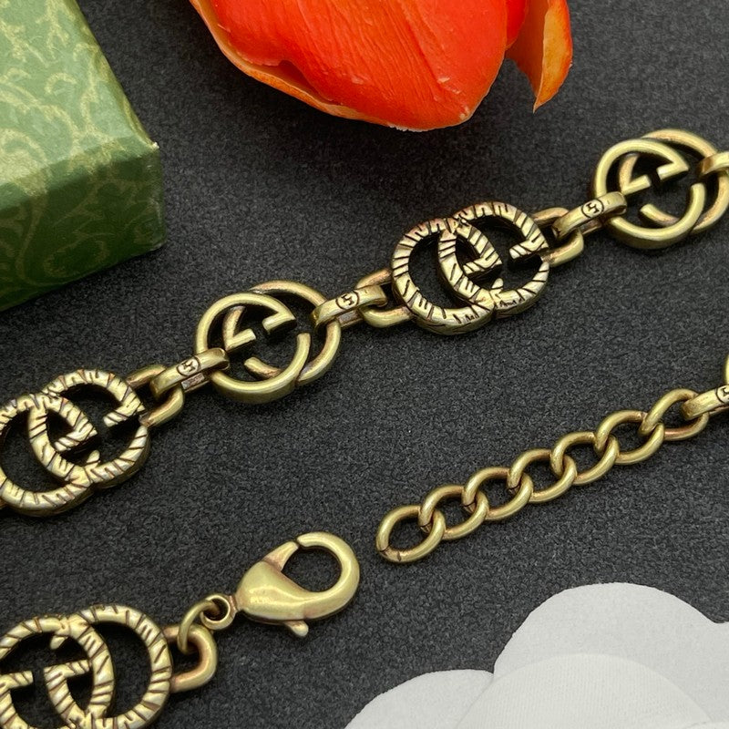 GG Interlocking G Twist Gold Bracelet