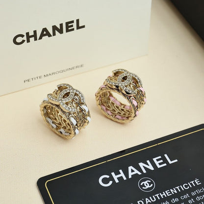 CC 24C Color Leather Diamond Ring