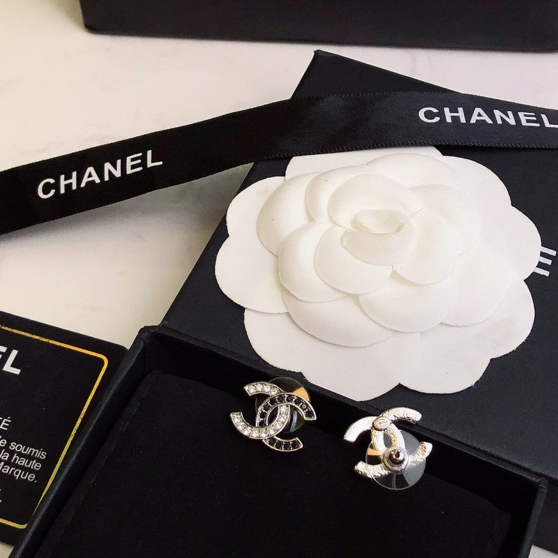 CC Black Gold Diamond Earrings