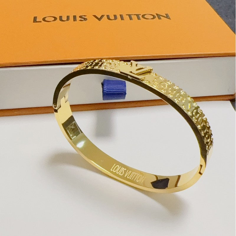 Louis Vintage Monogram Gold Bracelet