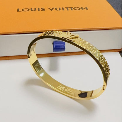 Louis Vintage Monogram Gold Bracelet