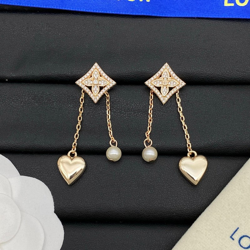 Louis Color Blossom Long Earrings