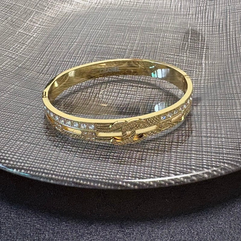 CC Pave Diamond Gold Bracelet