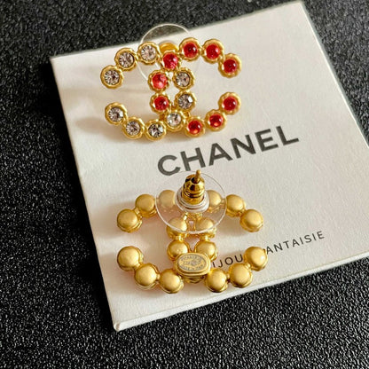 CC Red Crystal Earrings