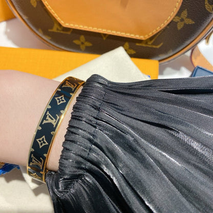 Louis Color Monogram Gold Bracelet