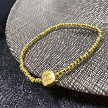 CC Gold Bead Bracelet
