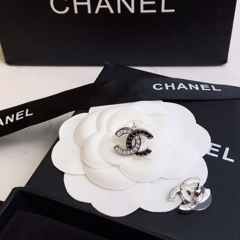 CC Black Gold Diamond Earrings