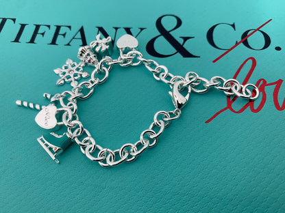 Tiff Christmas Tag Bracelet