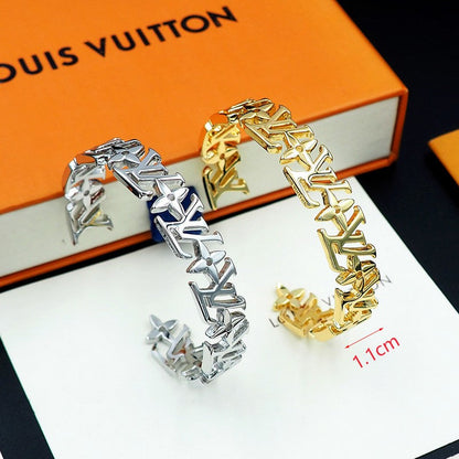 Louis Monogram White Gold Bracelet