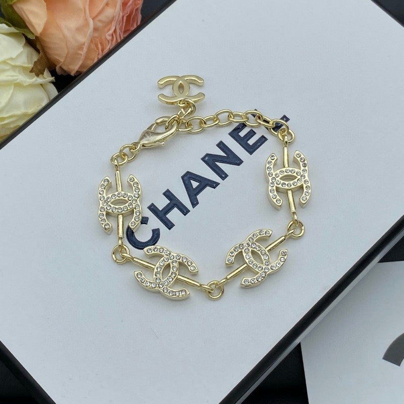 CC Diamond Gold Bracelet